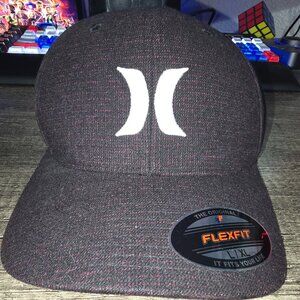 Hurley Hat (Black with red)